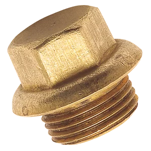 BSP FLANGED BRASS BLANK PLUG