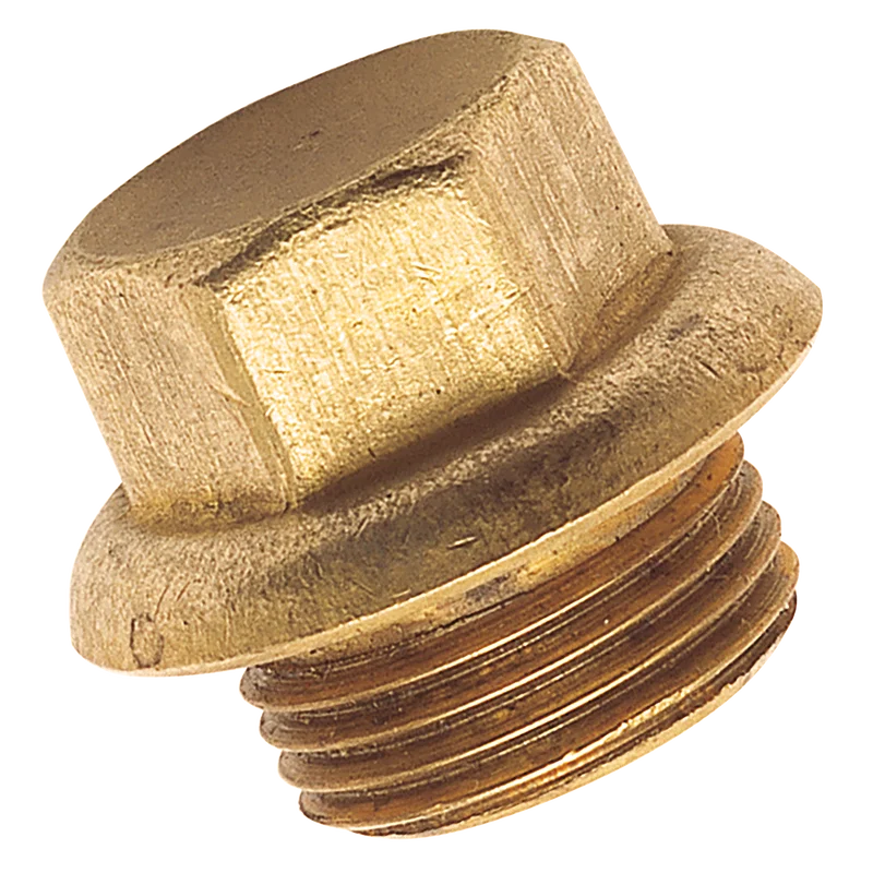 BSP FLANGED BRASS BLANK PLUG