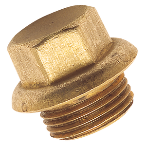 BSP FLANGED BRASS BLANK PLUG