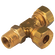 1/4 OD X 1/4 BSPT MALE BRASS RUN TEE