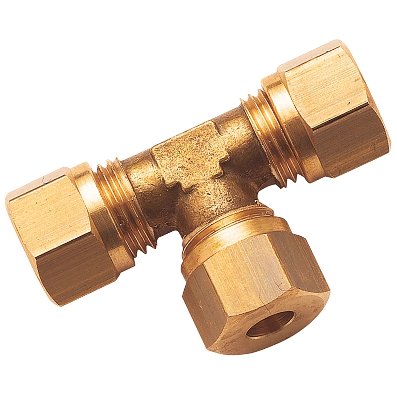 OD X OD REDUCING BRASS TEE