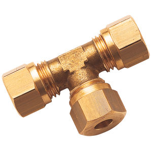 OD X OD REDUCING BRASS TEE