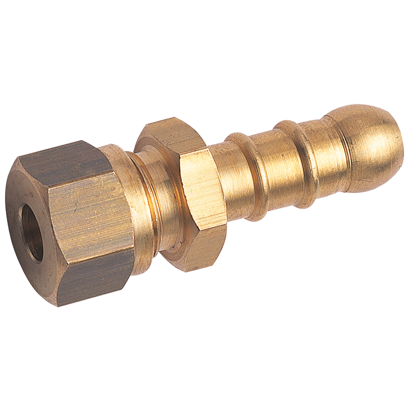 1/4 OD X 3/8 ID HOSETAIL BRASS