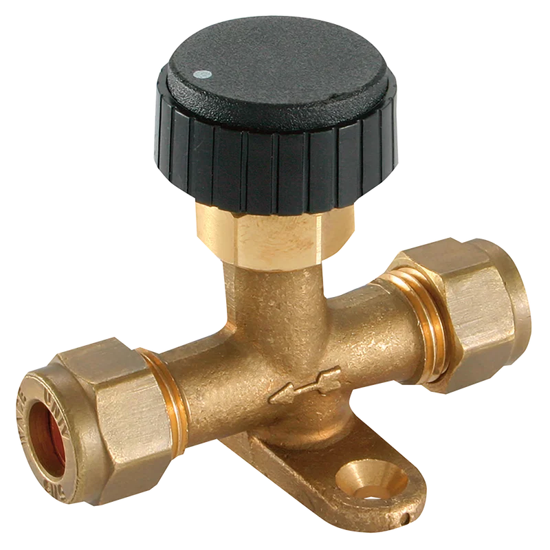 1/4 OD FOOT MOUNT NEEDLE VALVE
