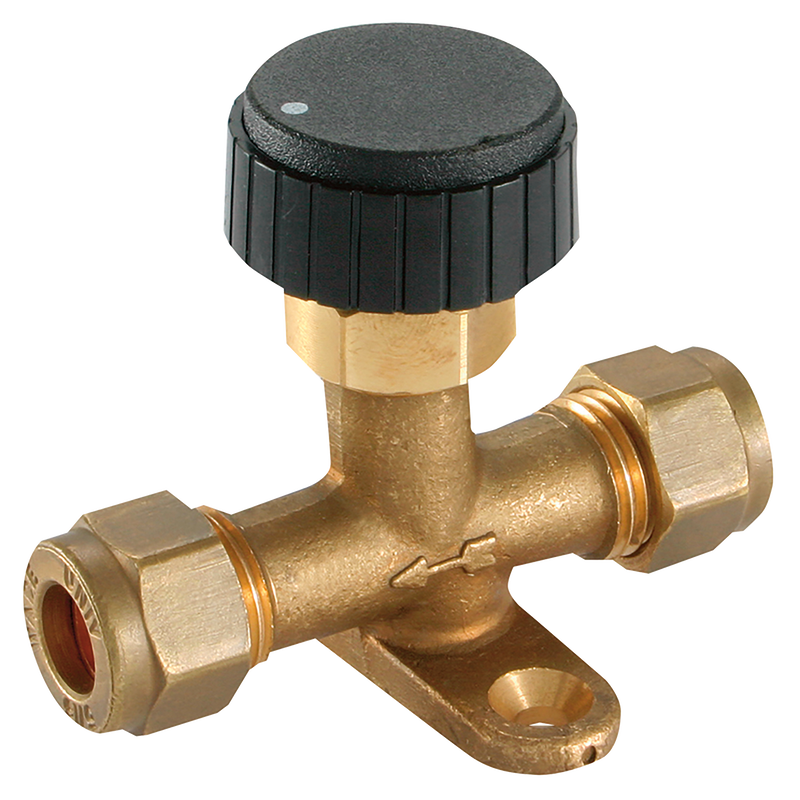 1/4 OD FOOT MOUNT NEEDLE VALVE