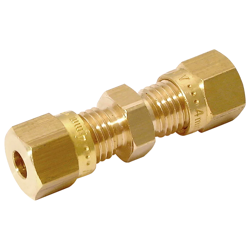 OD EQUAL BRASS COUPLING