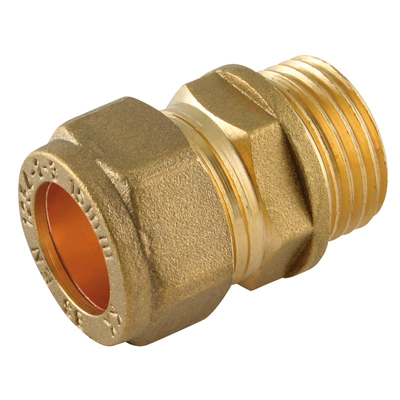 MALE METRIC STR BRASS