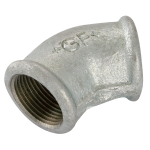BSP FEM EQUAL 45 ELBOW GALV GF120G