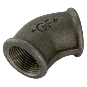 BSP FEM EQUAL 45 ELBOW BLACK GF120