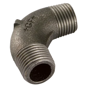 BSPT MALE/MALE ELBOW 90 BLACK GF94