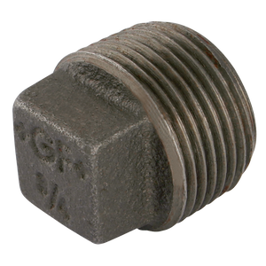 BSPT MALE HOLLOW PLUG BLACK GF291