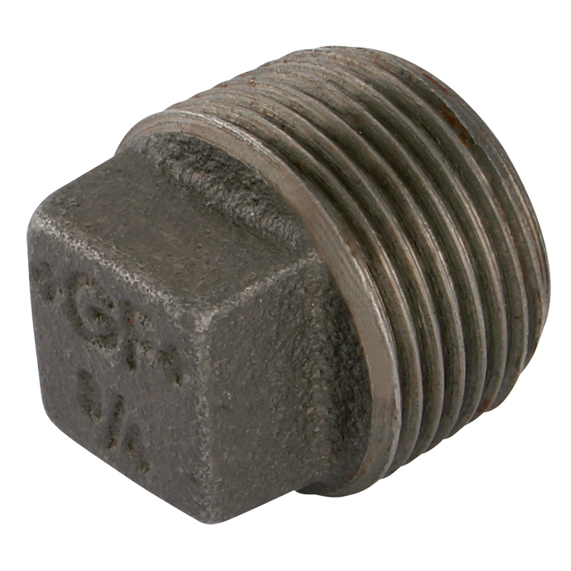 BSPT MALE HOLLOW PLUG BLACK GF291