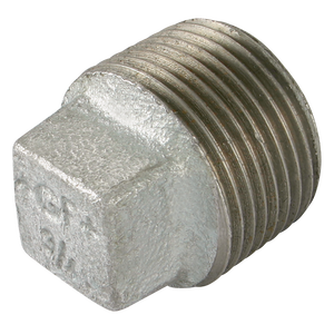 BSPT MALE SOLID PLUG GALV GF291SG