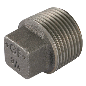 BSPT MALE SOLID PLUG BLACK GF291S
