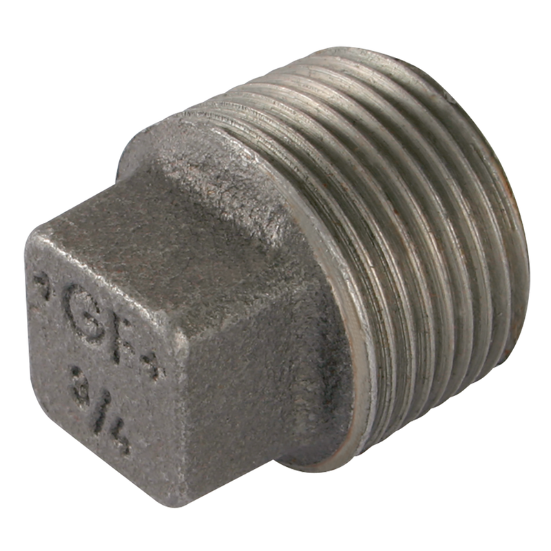 BSPT MALE SOLID PLUG BLACK GF291S
