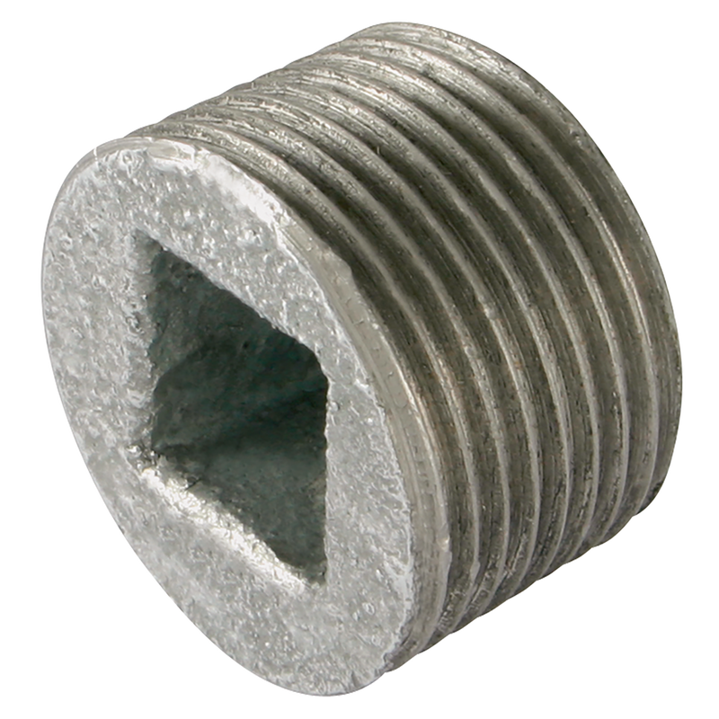 BSPP RECESSED PLUG GALV GF596G