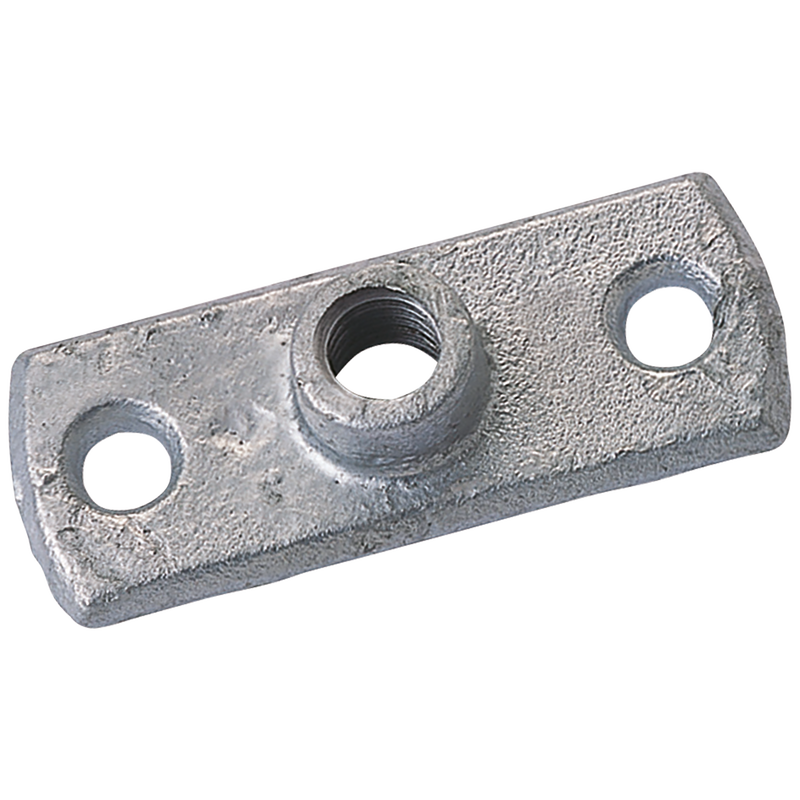 3/8  BSP TAPPED BACKPLATE FIG515 GALV