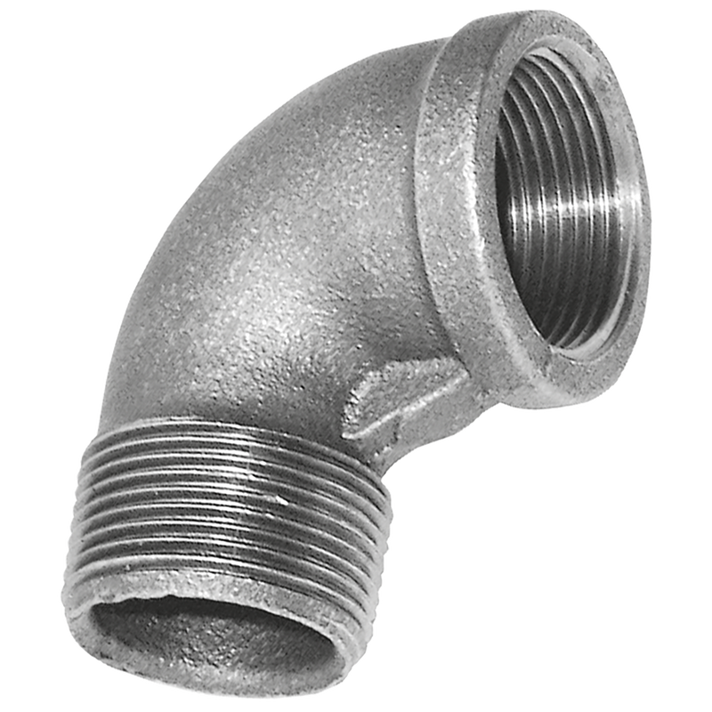 1X1/2   BSPT M/FEM ELBOW FIG152 GALV