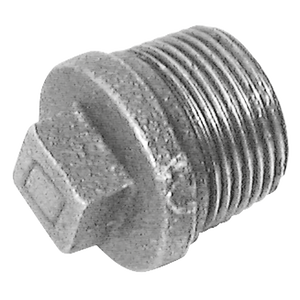 BSPT MALE BEADED SOLID PLUG GALV