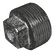 1.1/2BSPT MALE HOLLOW PLUG FIG147 BLACK