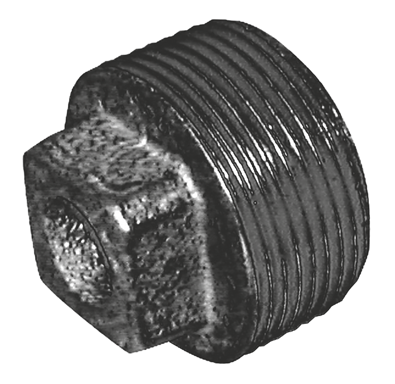 BSPT MALE HOLLOW PLUG FIG147 BLACK