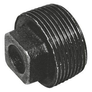 BSPT MALE SOLID PLUG FIG148 BLACK