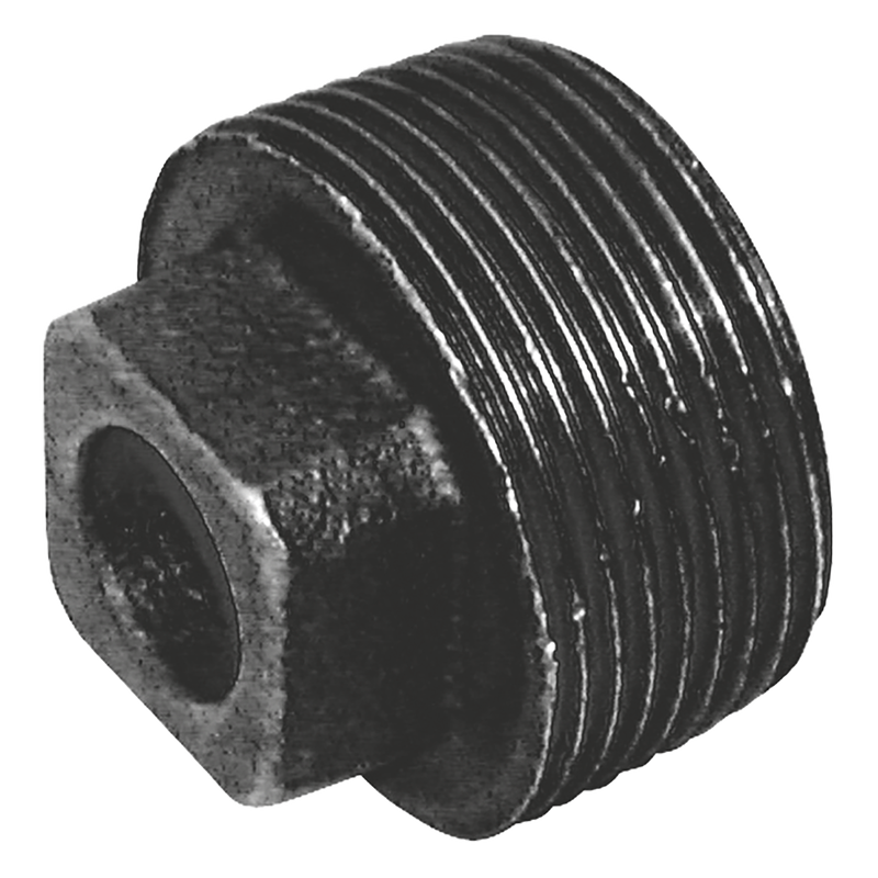 BSPT MALE SOLID PLUG FIG148 BLACK