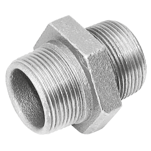 BSPT MALE HEX NIPPLE FIG144 GALV