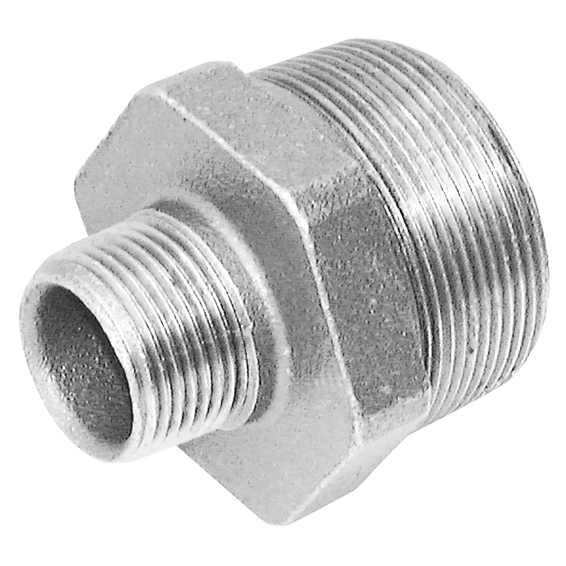 2 X 1.1/2  BSPT HEX REDU NIPPLE GALV