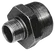 1X1/2      BSPT HEX REDU NIPPLE BLACK