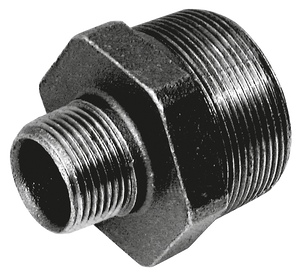 BSPT HEX REDU NIPPLE BLACK