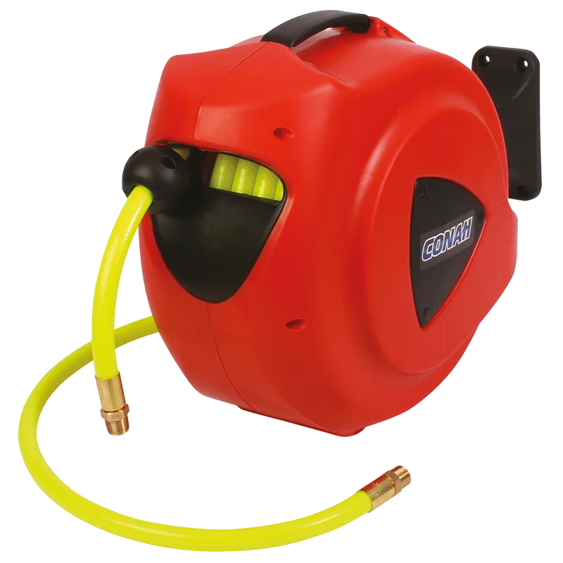 AIR & WATER HI VIS HOSE REEL 3/8X10M