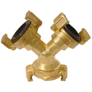 BRASS WATER COUPLING TRIPLE OUTLET