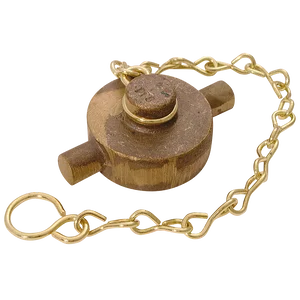 GUN METAL BLANK CAP & CHAIN