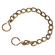 12 BRASS CHAIN & S HOOK
