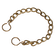 12 BRASS CHAIN & S HOOK