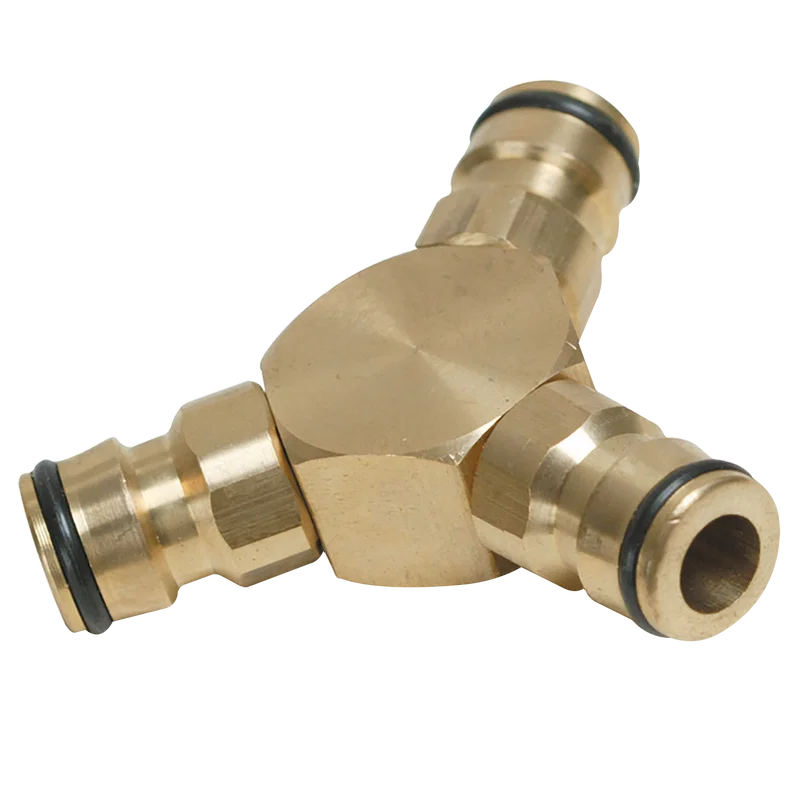 BRASS 3 WAY CONNECTOR