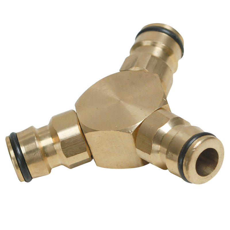 BRASS 3 WAY CONNECTOR