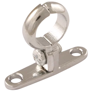 OD PIPE CLIP WALL MOUNT CHROME