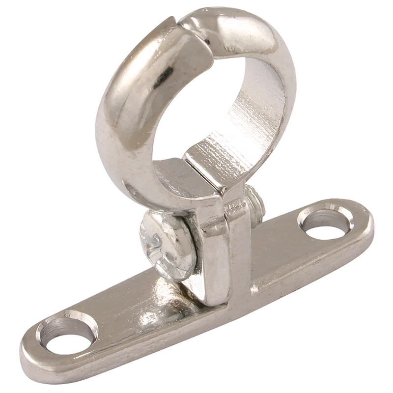 OD PIPE CLIP WALL MOUNT CHROME