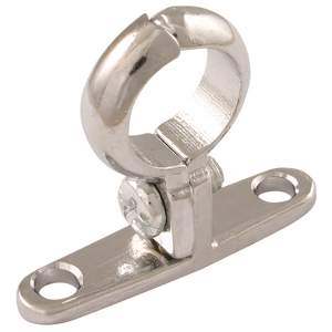 OD PIPE CLIP WALL MOUNT CHROME