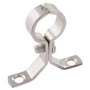 OD PIPE CLIP SCREW-ON CHROME PLATE