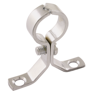 OD PIPE CLIP SCREW-ON CHROME PLATE