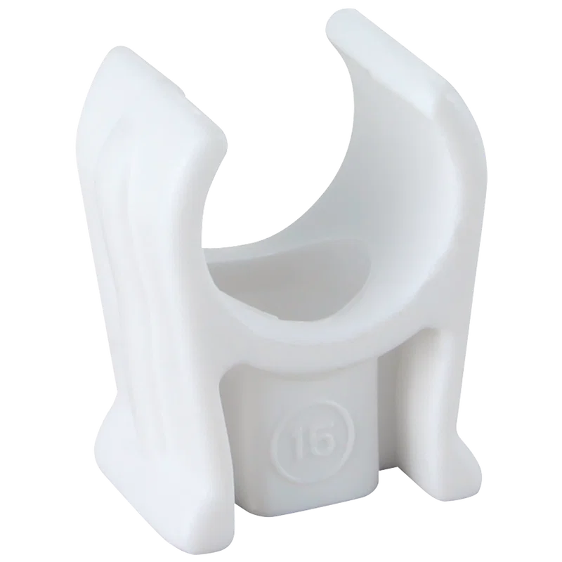 SNAP IN OPEN PIPE CLIP BAG OF 100
