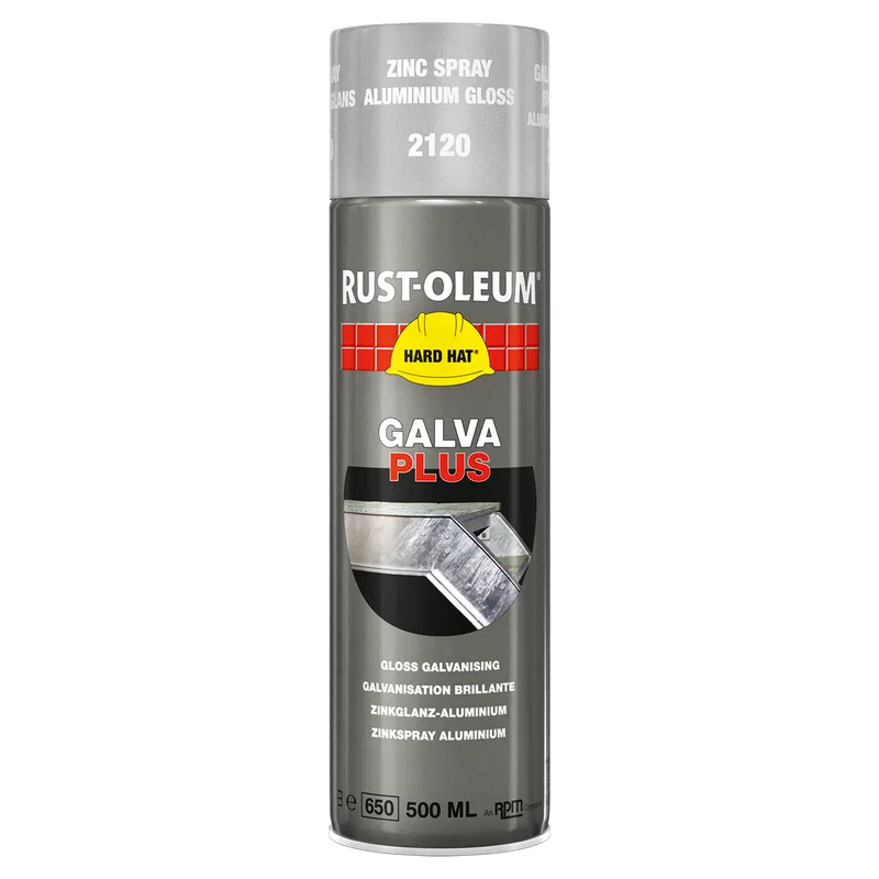 HARD HAT 500ML SPRAY ZINC GLOSS