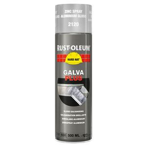 HARD HAT 500ML SPRAY ZINC GLOSS