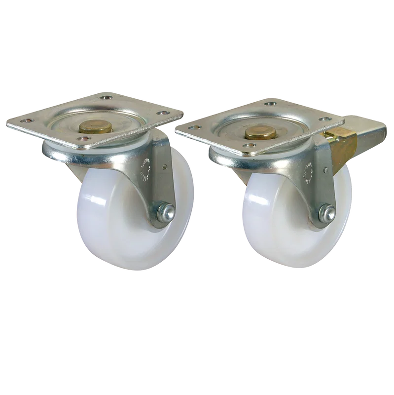 SWL BRAKE CASTOR PLATE FTG  NYLON