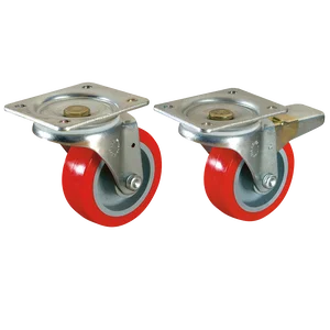 SWL BRAKE CASTOR PLATE FTG  POLY