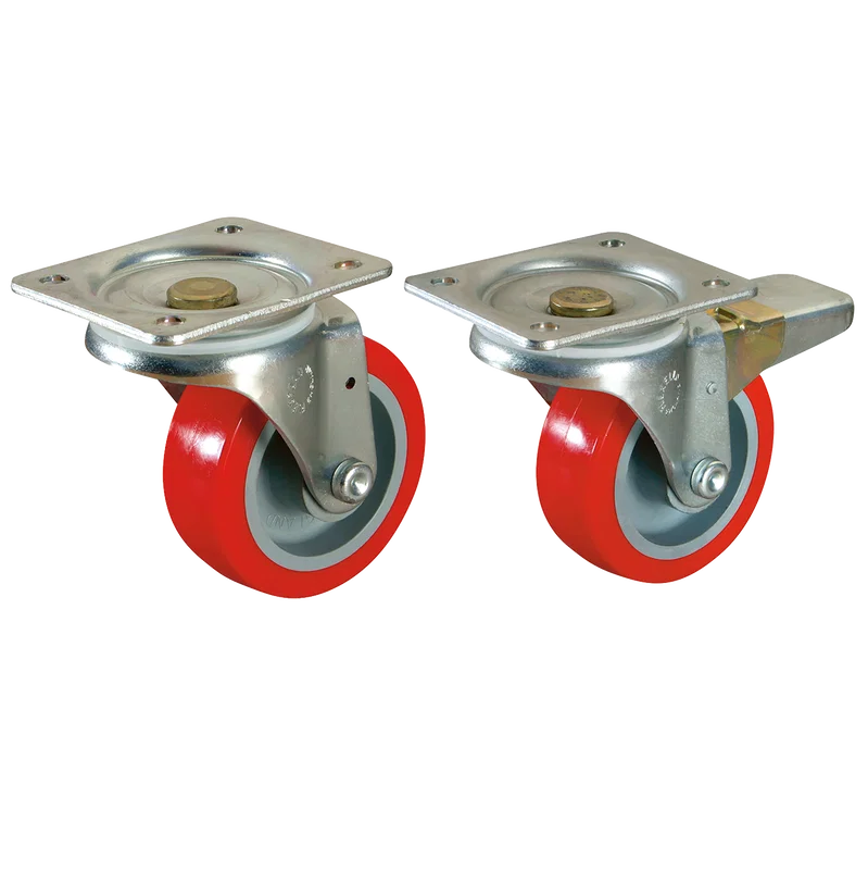 SWL BRAKE CASTOR PLATE FTG  POLY