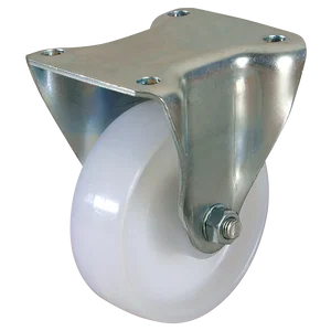 100MM FIXED CASTOR PLATE FTG  NYL